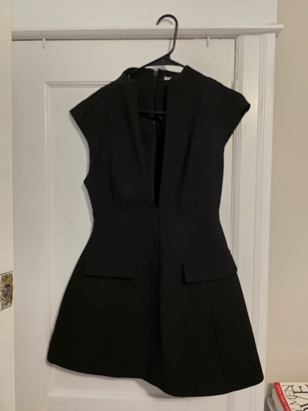 Black Deep V Mini Dress - Women - Picture 6 of 8